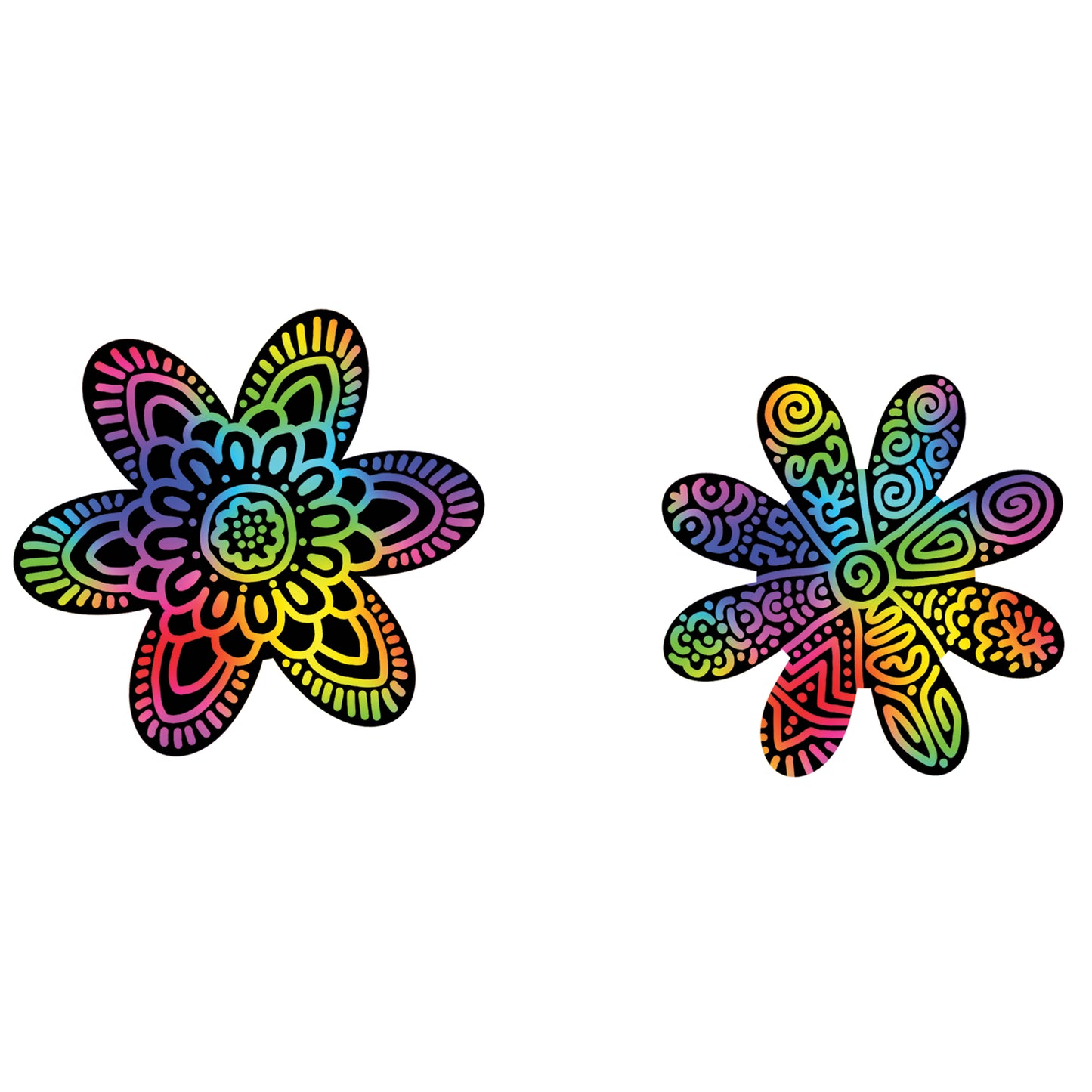 Flowers Scratch Art Set