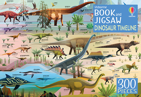 Book and Jigsaw: Dinosaur Timeline