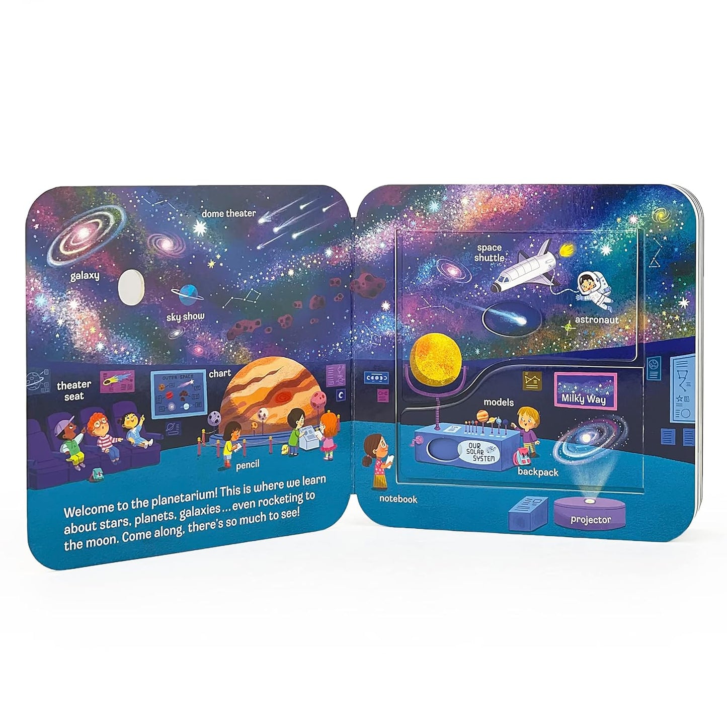 Peek a Flap Space Board Book