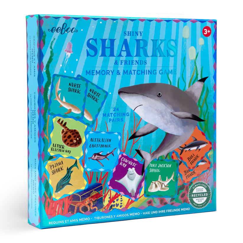 Shiny Sharks Memory & Matching Game