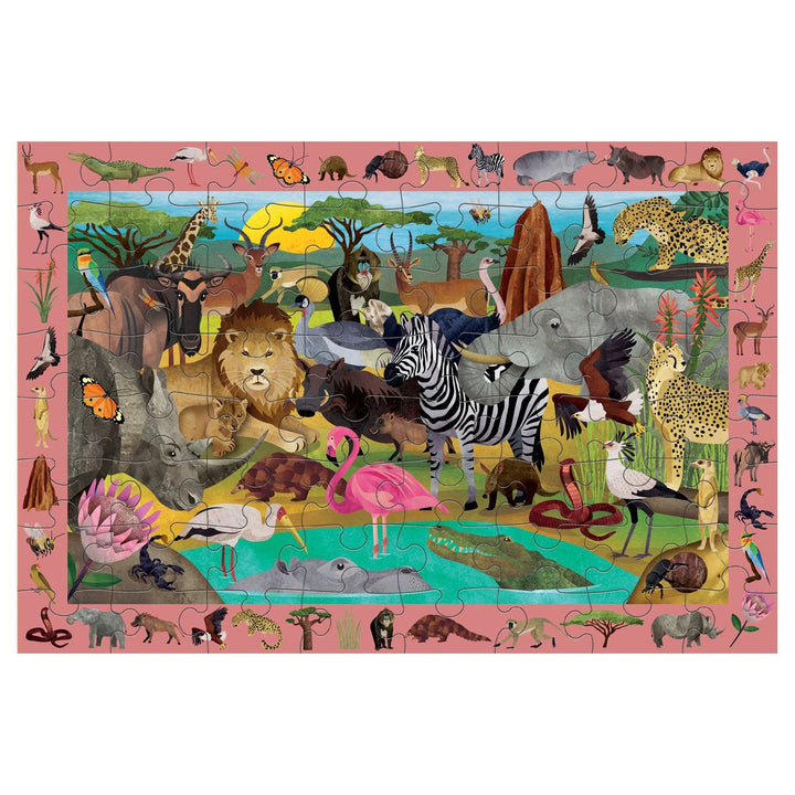 African Safari 64 Piece Search & Find Puzzle