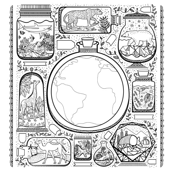 The Wondrous Workings of Science and Nature Colouring Book