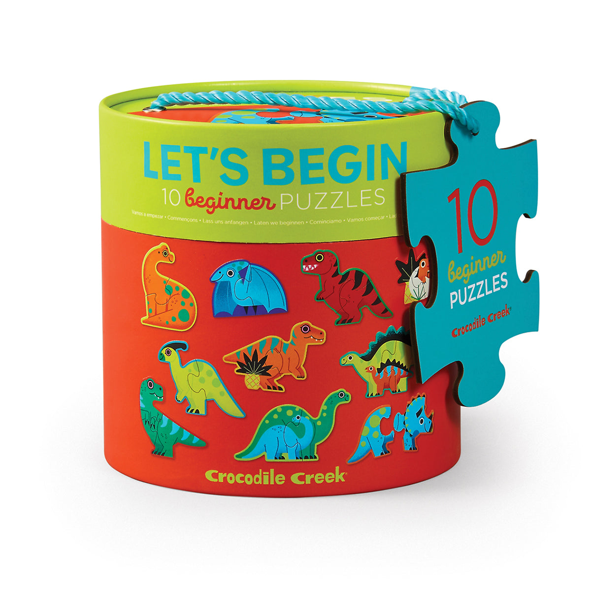 Let's Begin 2-Piece Puzzle Dinosaur | Crocodile Creek