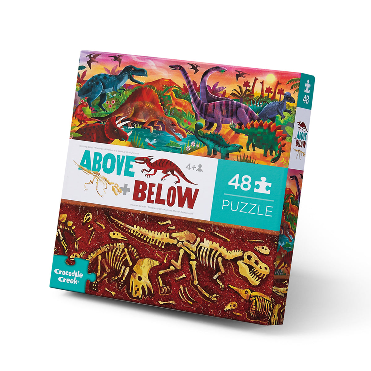 Above + Below Dinosaur World 48-Piece Puzzle