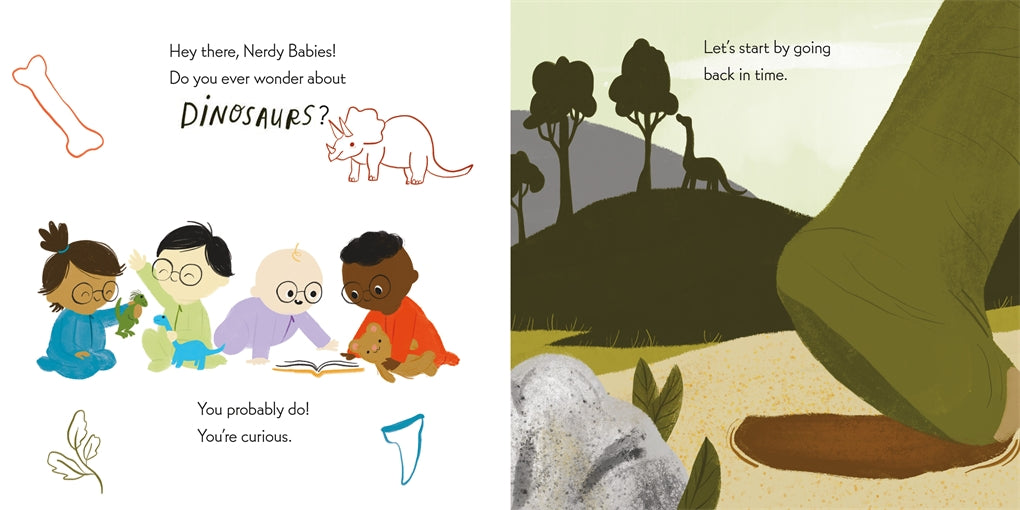 Nerdy Babies: Dinosaurs Board Book