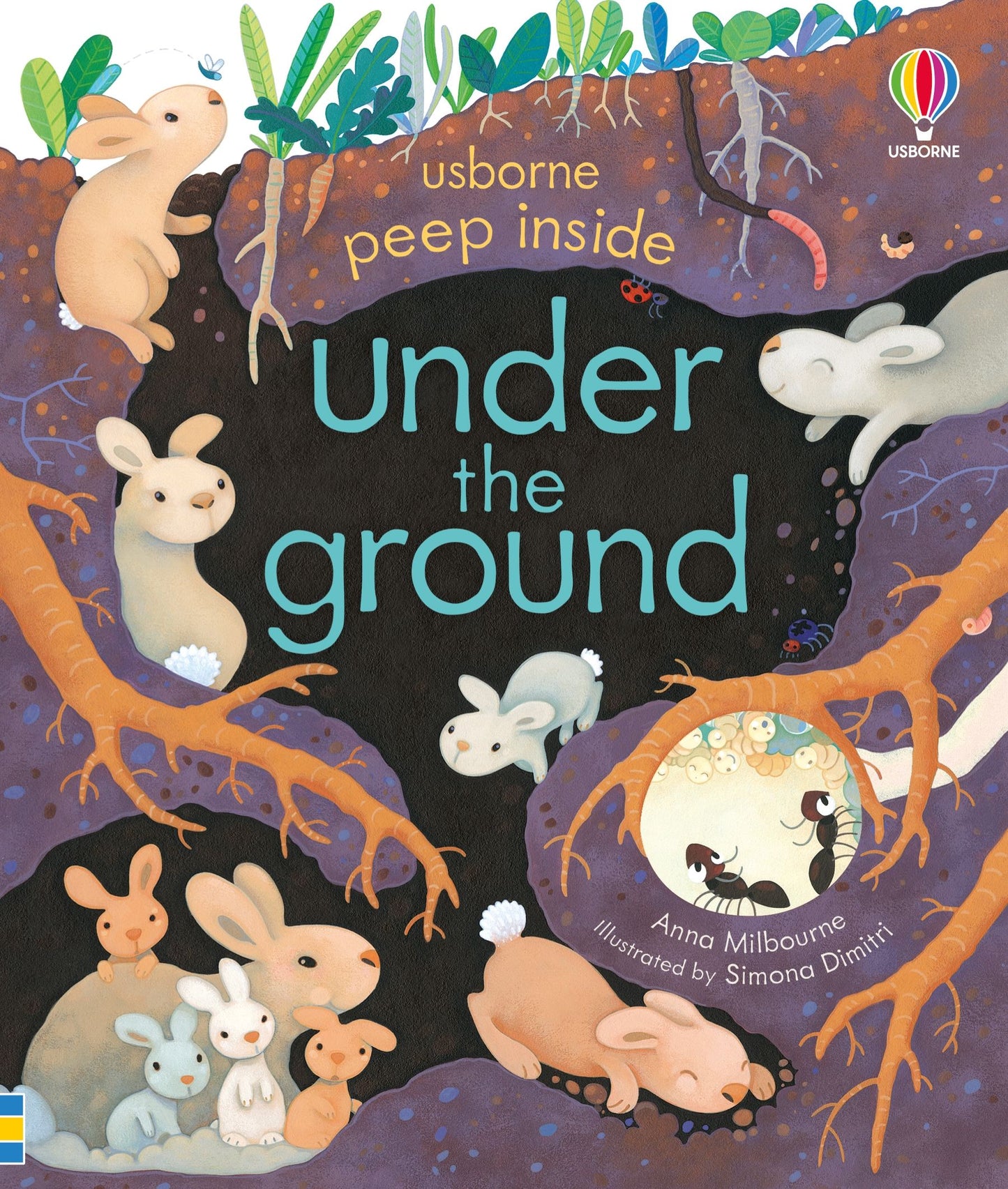 Peep Inside Under the Ground | Usborne Board Book