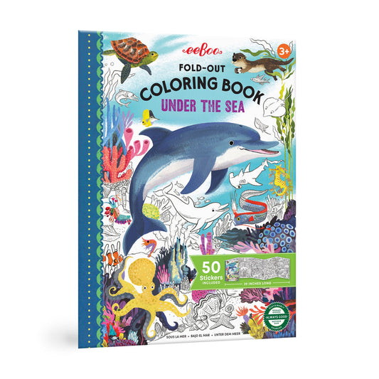 Fold-Out Colouring Book | Under the Sea