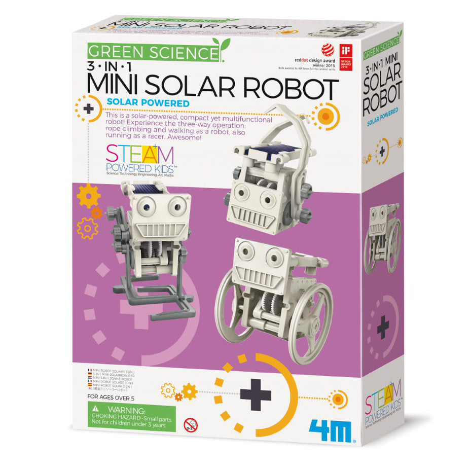 3-in-1 Mini Solar Robot | Green Science
