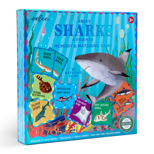 Shiny Sharks Memory & Matching Game