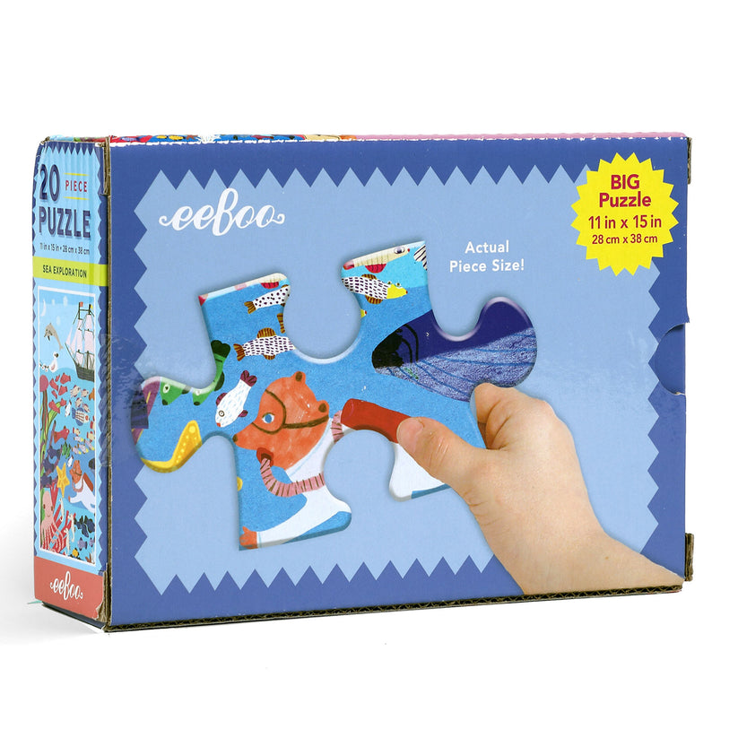 Sea Exploration 20 Piece Puzzle | eeBoo