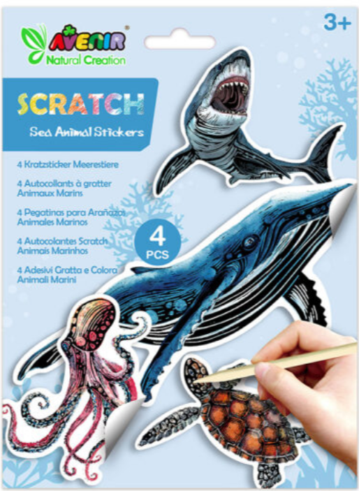 Scratch Stickers | Sea Animals