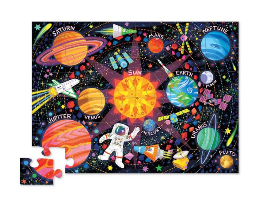 Space Explorer 36 Piece Floor Puzzle